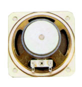 77 mm x 77 mm, Square Frame, 3.0 W, 4 Ohm, Ferrite Magnet, Paper Cone Speaker