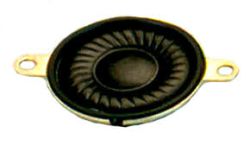26 mm, Round Frame, 0.5 W, 8 Ohm, Neodymium Magnet, Mylar Cone, Low Profile Speaker w/Mounting Ears