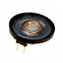 28 mm, Round Frame, 0.2 W, 8 Ohm, Neodymium Magnet, Mylar Cone, Low Profile Speaker w/PCB Pins
