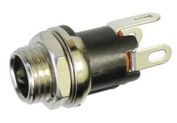 2.0 mm Center Pin, 0.5A, Vertical, Panel Mount, DC Power Jack