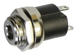 1.3 mm Center Pin, 0.5 A, Vertical, Panel Mount, DC Power Jack