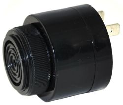 43 mm Piezo Audio Indicator, 60~250 VDC/VAC, 2.9 kHz, Continuous, Quick-Connect Tabs