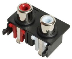 2-Port, Vertical, RCA Jack with Plastic Housing 1